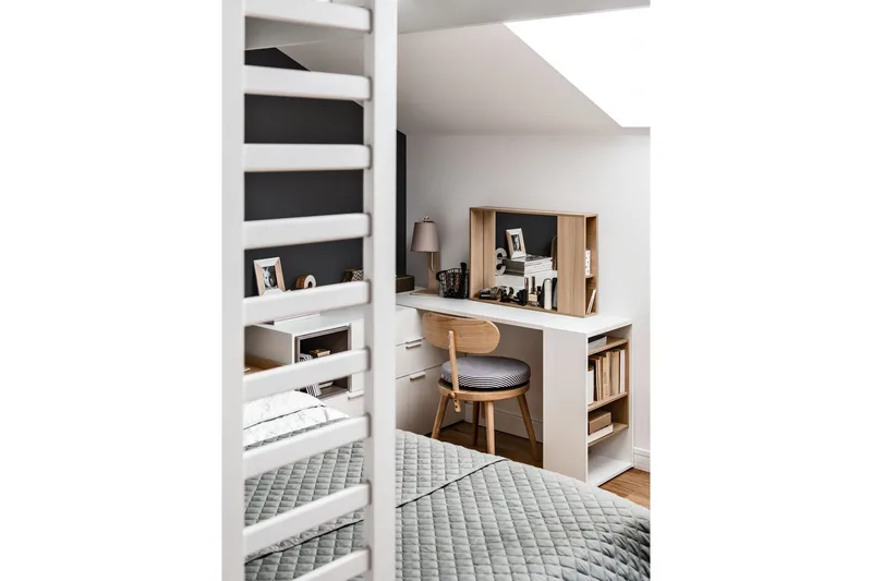 4You Skrivbordsskiva 142 cm med Förvaring Hylla Vit/Natur - VOX - Möbler - Bord & matgrupp - Kontorsbord - Skrivbord