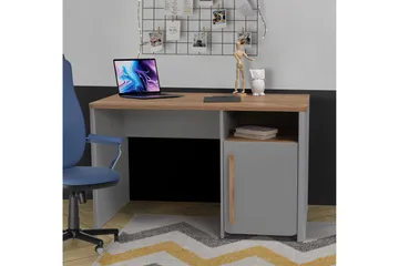 Ahmetbay Skrivbord 120 cm - Grå/Brun - Möbler - Bord & matgrupp - Kontorsbord - Skrivbord