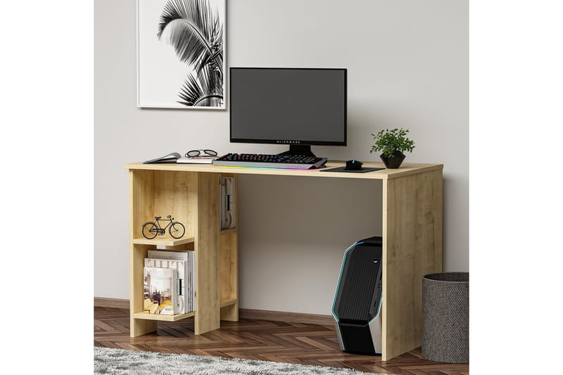 Skrivbord Alyasmin 120x60 cm Blå - Hanah Home - Skrivbord - Datorbord