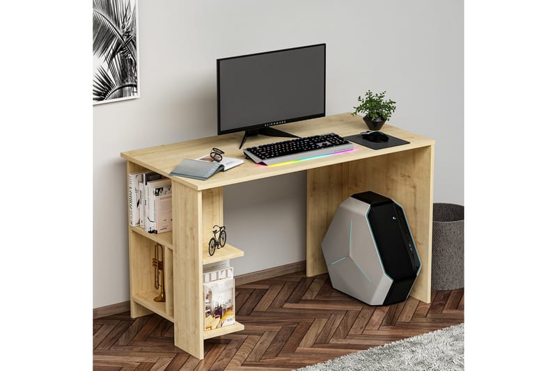 Skrivbord Alyasmin 120x60 cm Blå - Hanah Home - Skrivbord - Datorbord