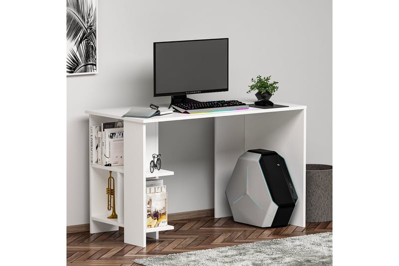 Skrivbord Alyasmin 120x60 cm Vit - Hanah Home - Möbler - Bord & matgrupp - Kontorsbord - Skrivbord
