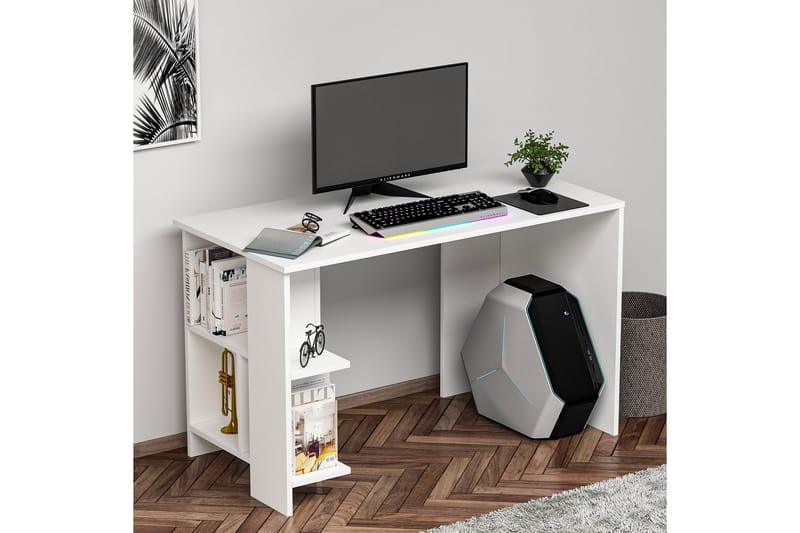 Skrivbord Alyasmin 120x60 cm Vit - Hanah Home - Möbler - Bord & matgrupp - Kontorsbord - Skrivbord