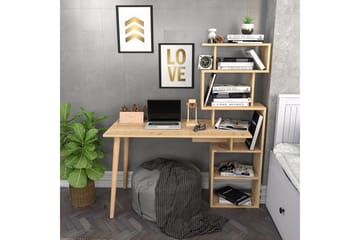 Andifli Skrivbord 55x146,4x133 cm med förvaring - Ek - Möbler - Bord & matgrupp - Kontorsbord - Skrivbord