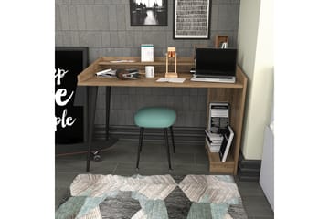 Andifli Skrivbord 59x88,3x121,8 cm med förvaring - Brun - Möbler - Bord & matgrupp - Kontorsbord - Skrivbord