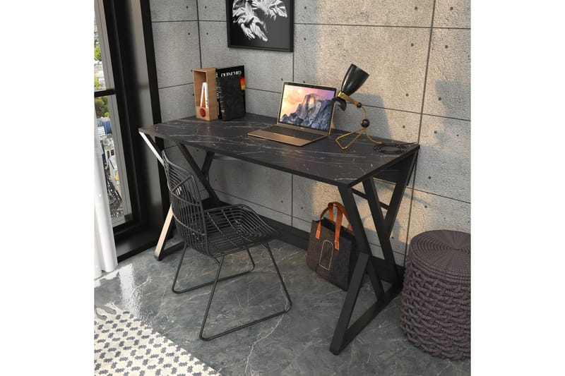 Andifli Skrivbord 60x75x120 cm - Svart - Möbler - Bord & matgrupp - Kontorsbord - Skrivbord