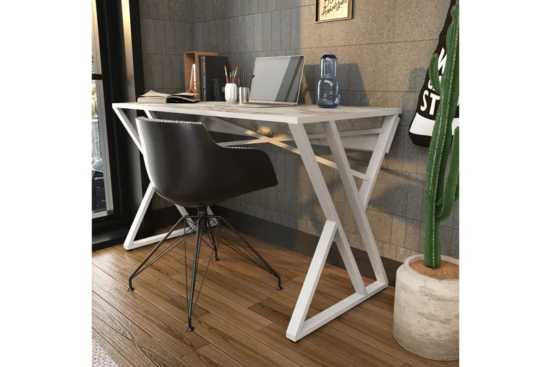 Andifli Skrivbord 60x75x120 cm - Vit - Möbler - Bord & matgrupp - Kontorsbord - Skrivbord