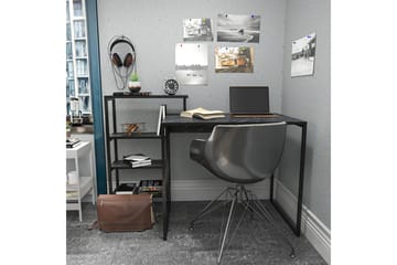 Andifli Skrivbord 60x76,8x133 cm med förvaring - Svart - Möbler - Bord & matgrupp - Kontorsbord - Skrivbord