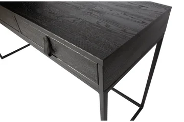 Atila Skrivbord 140 cm med Förvaring Lådor - Ek/Svart - Möbler - Bord & matgrupp - Kontorsbord - Skrivbord