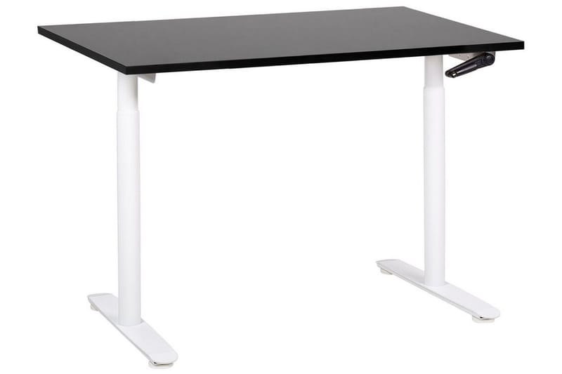 Banner Skrivbord 72x120 cm, Svart/Vit