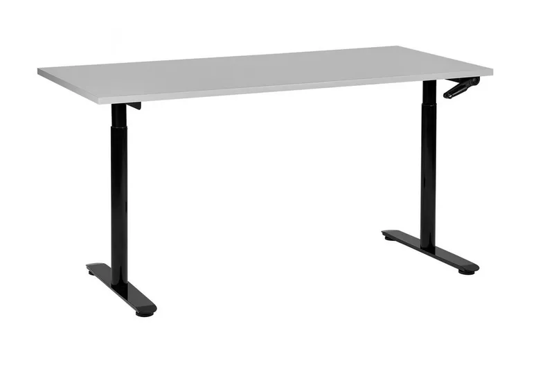 Banner Skrivbord 72x160 cm, Grå/Svart