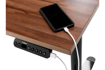 Banner Skrivbord 72x160 cm - Mörkt trä/Svart - Möbler - Bord & matgrupp - Kontorsbord - Skrivbord