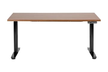 Banner Skrivbord 72x160 cm - Mörkt trä/Svart - Möbler - Bord & matgrupp - Kontorsbord - Skrivbord
