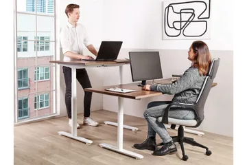 Banner Skrivbord 72x160 cm - Mörkt trä/Vit - Möbler - Bord & matgrupp - Kontorsbord - Skrivbord