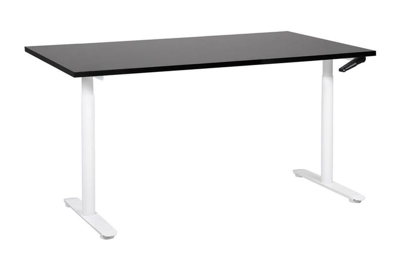 Banner Skrivbord 72x160 cm, Svart/Vit