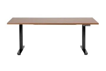Banner Skrivbord 80x180 cm - Mörkt trä/Svart - Möbler - Bord & matgrupp - Kontorsbord - Skrivbord