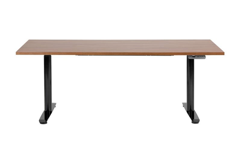 Banner Skrivbord 80x180 cm - Mörkt trä/Svart - Möbler - Bord & matgrupp - Kontorsbord - Skrivbord