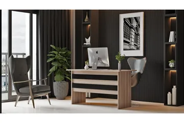 Barrock Skrivbord 140 cm - Natur/Svart - Möbler - Bord & matgrupp - Kontorsbord - Skrivbord