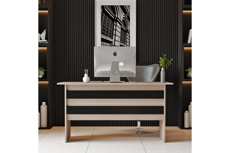 Barrock Skrivbord 140 cm - Natur/Svart - Möbler - Bord & matgrupp - Kontorsbord - Skrivbord