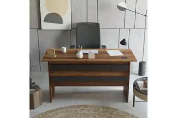 Barrock Skrivbord 140 cm - Teak/Antracit - Möbler - Bord & matgrupp - Kontorsbord - Skrivbord