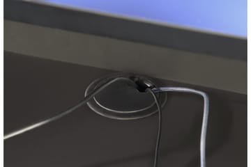 Bays Gaming Skrivbord 160 cm med Förvaring 2 Hyllor - Svart - Möbler - Bord & matgrupp - Kontorsbord - Skrivbord