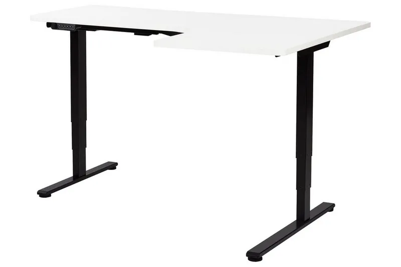 Bina Skrivbord 109x160 cm, Svart/Vit