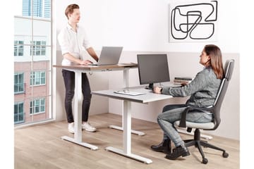 Bina Skrivbord 72x120 cm - Grå/Vit - Möbler - Bord & matgrupp - Kontorsbord - Skrivbord