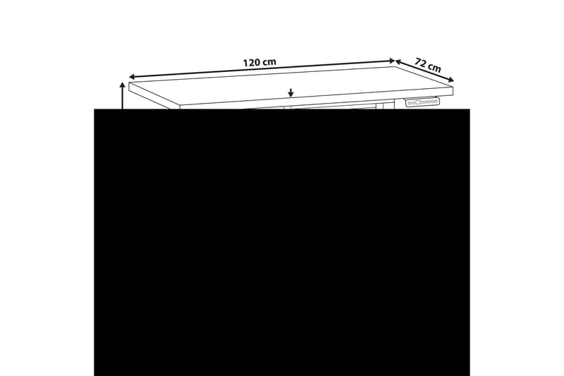 Bina Skrivbord 72x120 cm - Grå/Vit - Möbler - Bord & matgrupp - Kontorsbord - Skrivbord
