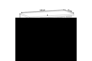 Bina Skrivbord 72x120 cm - Grå/Vit - Möbler - Bord & matgrupp - Kontorsbord - Skrivbord