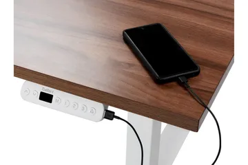 Bina Skrivbord 72x120 cm - Mörkt trä/Vit - Möbler - Bord & matgrupp - Kontorsbord - Skrivbord