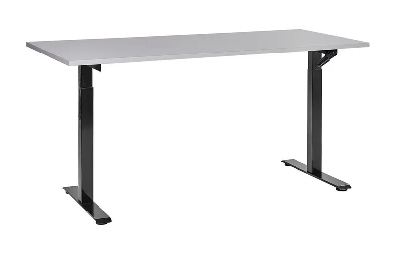Bina Skrivbord 72x160 cm, Grå/Svart