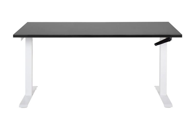 Bina Skrivbord 72x160 cm i Trä med Metallstativ - Svart|Vit - Möbler - Bord & matgrupp - Kontorsbord - Skrivbord