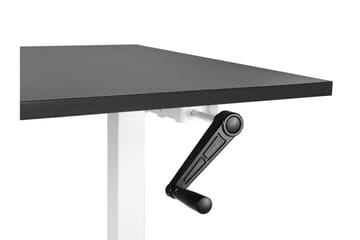 Bina Skrivbord 72x160 cm i Trä med Metallstativ - Svart|Vit - Möbler - Bord & matgrupp - Kontorsbord - Skrivbord