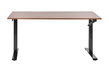 Bina Skrivbord 72x160 cm - Mörkt trä/Svart - Möbler - Bord & matgrupp - Kontorsbord - Skrivbord