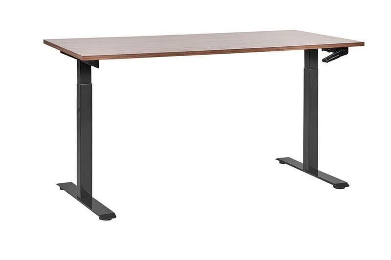 Bina Skrivbord 72x160 cm - Mörkt trä/Svart - Möbler - Bord & matgrupp - Kontorsbord - Skrivbord