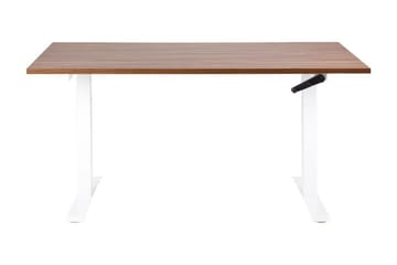 Bina Skrivbord 72x160 cm - Mörkt trä/Vit - Möbler - Bord & matgrupp - Kontorsbord - Skrivbord