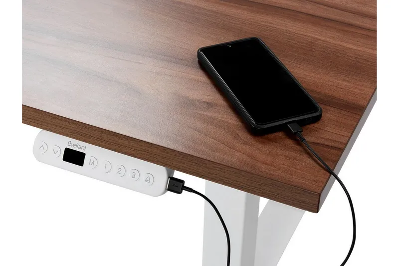 Bina Skrivbord 72x160 cm - Mörkt trä/Vit - Möbler - Bord & matgrupp - Kontorsbord - Skrivbord