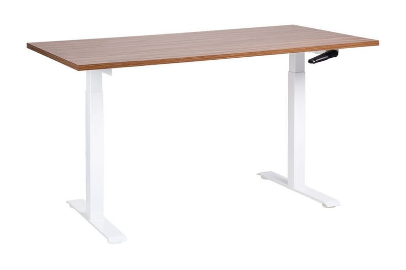 Bina Skrivbord 72x160 cm - Mörkt trä/Vit - Möbler - Bord & matgrupp - Kontorsbord - Skrivbord