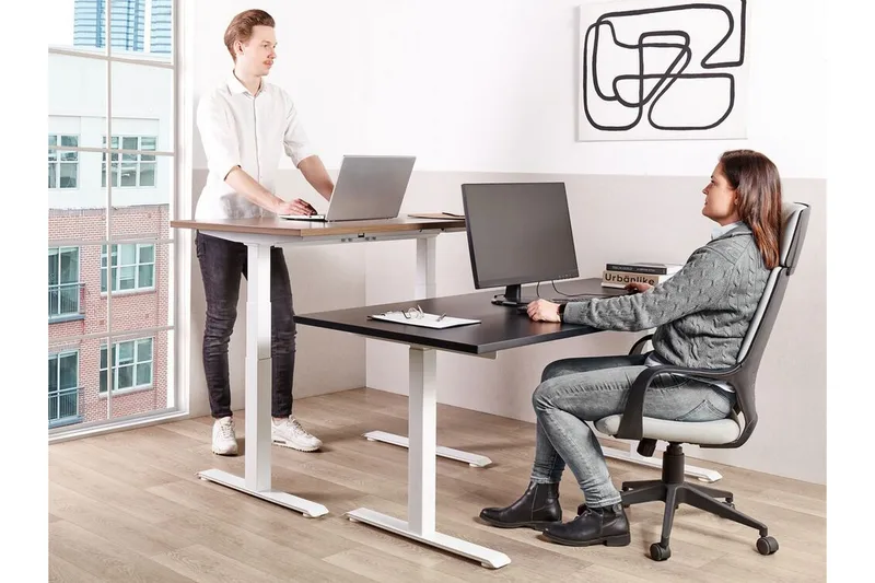 Bina Skrivbord 72x160 cm - Svart/Vit - Möbler - Bord & matgrupp - Kontorsbord - Skrivbord