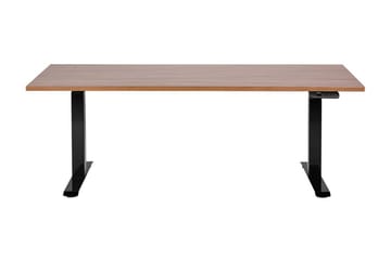 Bina Skrivbord 80x180 cm - Mörkt trä/Svart - Möbler - Bord & matgrupp - Kontorsbord - Skrivbord