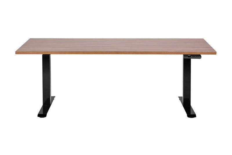 Bina Skrivbord 80x180 cm - Mörkt trä/Svart - Möbler - Bord & matgrupp - Kontorsbord - Skrivbord