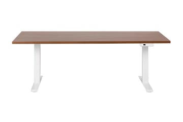 Bina Skrivbord 80x180 cm - Mörkt trä/Vit - Möbler - Bord & matgrupp - Kontorsbord - Skrivbord