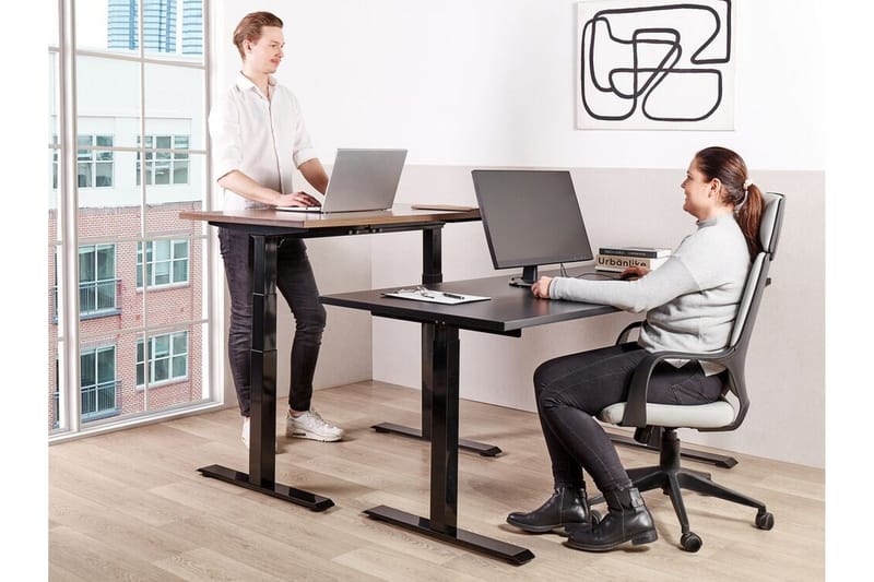 Bina Skrivbord 80x180 cm - Svart - Möbler - Bord & matgrupp - Kontorsbord - Skrivbord