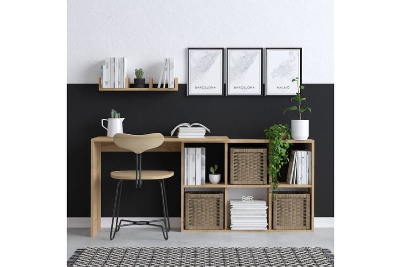 Skrivbord Blake 145x45 cm Brun - Hanah Home - Möbler - Bord & matgrupp - Kontorsbord - Skrivbord