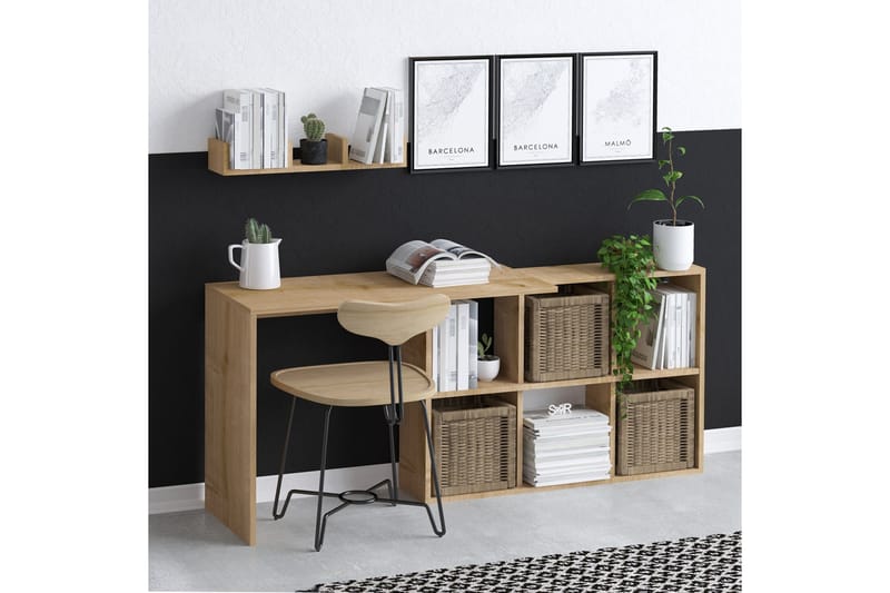 Skrivbord Blake 145x45 cm Brun - Hanah Home - Möbler - Bord & matgrupp - Kontorsbord - Skrivbord