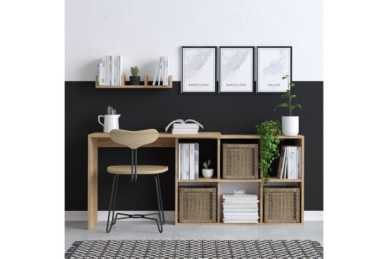 Blake Skrivbord 145x45 cm Brun - Hanah Home - Möbler - Bord & matgrupp - Kontorsbord - Skrivbord