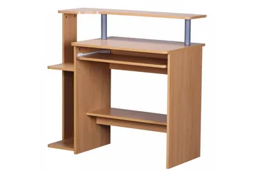 Bozanich Skrivbord 94 cm med Förvaring Hyllor - Natur - Möbler - Bord & matgrupp - Kontorsbord - Skrivbord