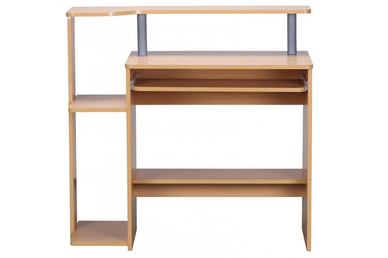 Bozanich Skrivbord 94 cm med Förvaring Hyllor, Natur