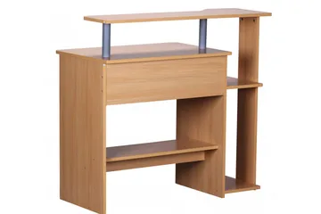 Bozanich Skrivbord 94 cm med Förvaring Hyllor - Natur - Möbler - Bord & matgrupp - Kontorsbord - Skrivbord