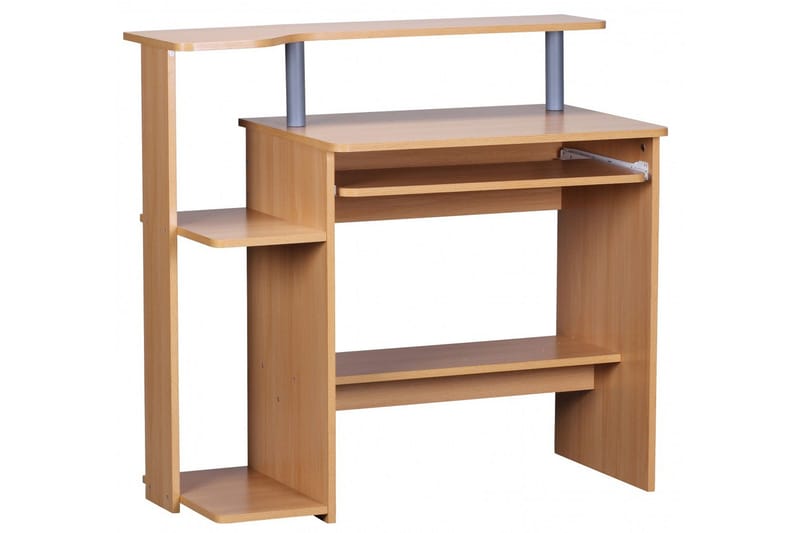 Bozanich Skrivbord 94 cm med Förvaring Hyllor - Natur - Möbler - Bord & matgrupp - Kontorsbord - Skrivbord