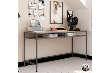 Bradford Skrivbord 153 cm Grå - Dorel Home - Möbler - Bord & matgrupp - Kontorsbord - Skrivbord